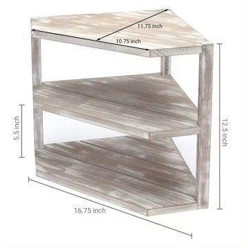 Houten keukenhoekrek 3 laag opslagorganisator voor kookvoorzieningen