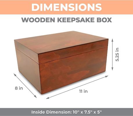 Houten doos met deksel, voor het decoreren van souvenirs