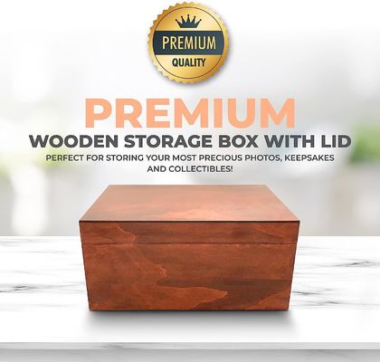 Houten doos met deksel, voor het decoreren van souvenirs