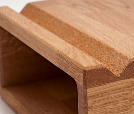 Classificatie Niet-opvouwbaar rek Wand gemonteerd fietsrek met handgemaakt ontwerp van eikenhout