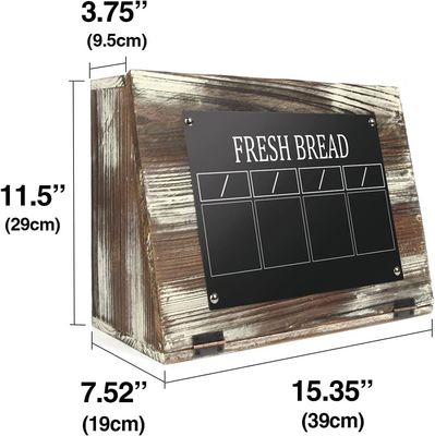 Handgemaakte tafelorganisator voor brood Houten gewone kleur of als uw kleur Huishoudelijke artikelen