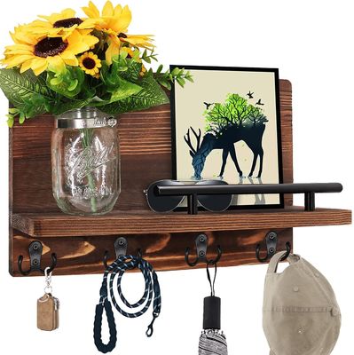 Als uw verzoek Keuken Hoek Organisator Wand gemonteerd Type Rustieke Hout Bracket Heavy Duty