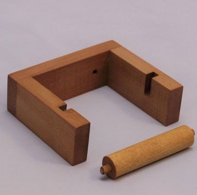 Als uw verzoek Handgemaakte Houten Badkamer Handdoek Houder Badkamer toiletpapier Wandplank