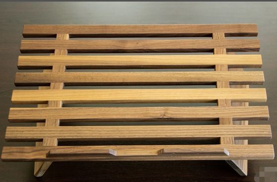 Houten Walnut Laptop Stand Gepersonaliseerd Logo Houten Handgemaakte Laptop Riser en Houder