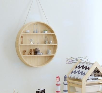 2 verdiepingen zwevende muur gemonteerde rustieke houten planken voor modern messing huishoudelijk meubilair