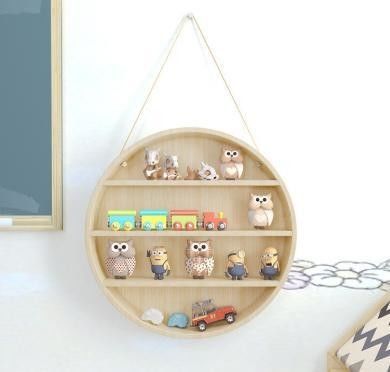 2 verdiepingen zwevende muur gemonteerde rustieke houten planken voor modern messing huishoudelijk meubilair