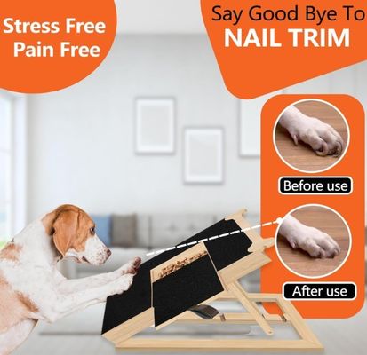 Houten nagelskrabbelbord voor honden botstijl nagelfilingbord voor honden OEM-behandeling inbegrepen