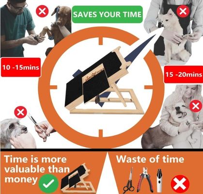 Houten nagelskrabbelbord voor honden botstijl nagelfilingbord voor honden OEM-behandeling inbegrepen