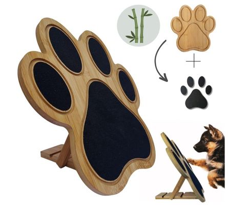Honden Nagel Schrabelbord Schrabel Pad voor Honden Als uw verzoek Decoratieve bamboe Paw Print