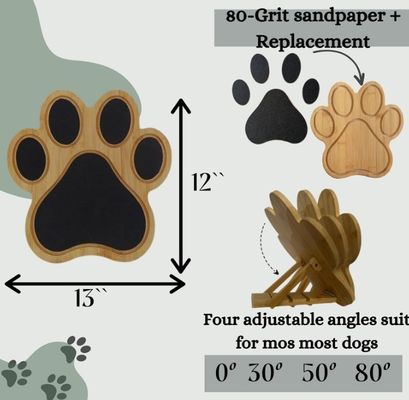 Honden Nagel Schrabelbord Schrabel Pad voor Honden Als uw verzoek Decoratieve bamboe Paw Print