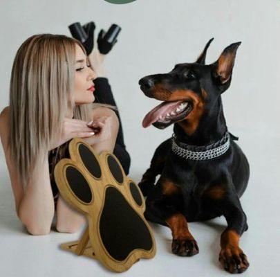 Honden Nagel Schrabelbord Schrabel Pad voor Honden Als uw verzoek Decoratieve bamboe Paw Print