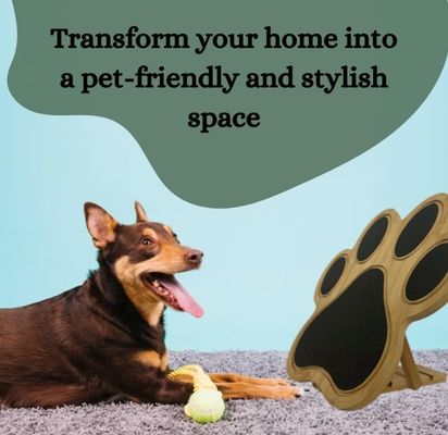 Honden Nagel Schrabelbord Schrabel Pad voor Honden Als uw verzoek Decoratieve bamboe Paw Print