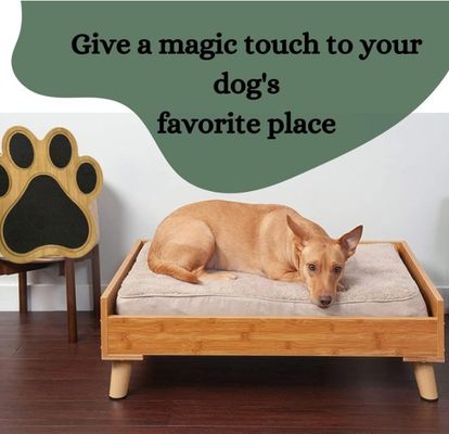 Honden Nagel Schrabelbord Schrabel Pad voor Honden Als uw verzoek Decoratieve bamboe Paw Print