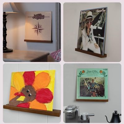 Wandmontage Vinyl platenplank GEEN opgevouwen functie voor ruimtebesparing en opslag