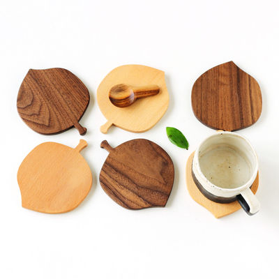 10X0.9cm Custom Sublimatie Coasters Voor Drinken Ronde Bamboe Hout Coaster Matten Pads