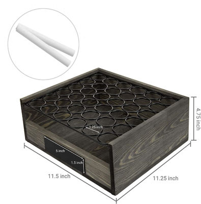 OEM ODM Geaccepteerd Hout/boog Houten eihouder met metalen opslagdoos Houten kratten