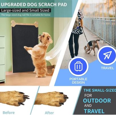 Houten nagelschraapplaat voor honden