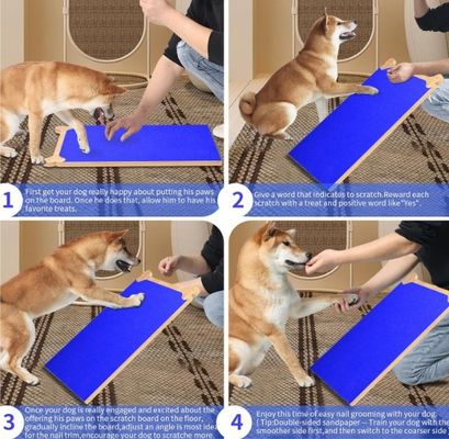 Houten nagelschraapplaat voor honden