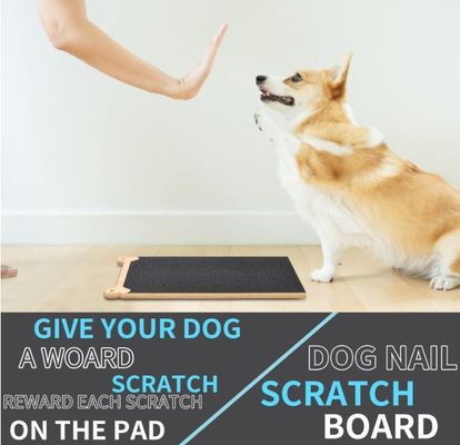 Houten nagelschraapplaat voor honden