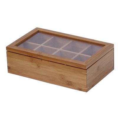 Organiseer je theecollectie met deze bruikbare bamboe-geverfde Japanse thee doos