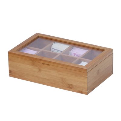 Organiseer je theecollectie met deze bruikbare bamboe-geverfde Japanse thee doos