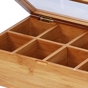 Organiseer je theecollectie met deze bruikbare bamboe-geverfde Japanse thee doos