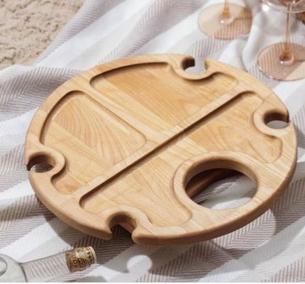 Opvouwbare serveerbak Draagbare wijntafel met ruimtebesparende functie en aangepast logo