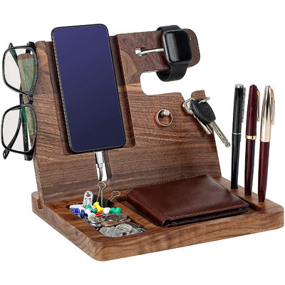 Gepersonaliseerde grootte mobiele telefoonhouder en sleutelhouder voor multifunctioneel nachtkastje