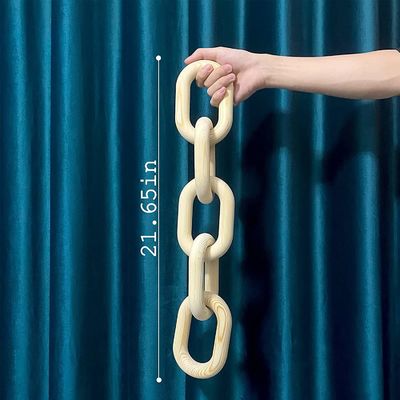 Handgemaakte Mango hout keten link decor voor Folk Art stijl Home Decoration