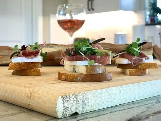 Versatile BSCI LFGB 8 Bamboe-uittrekkende snijplank van verschillende maten voor verschillende behoeften