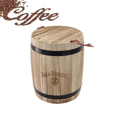 Houten vat in gewone kleur of op maat gemaakte kleur voor het pakket en op maat gemaakte bar decor