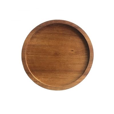Ronde koffiebeker mat decoratie 10X0.9cm Acacia houten coasters met geavanceerde drukwerk