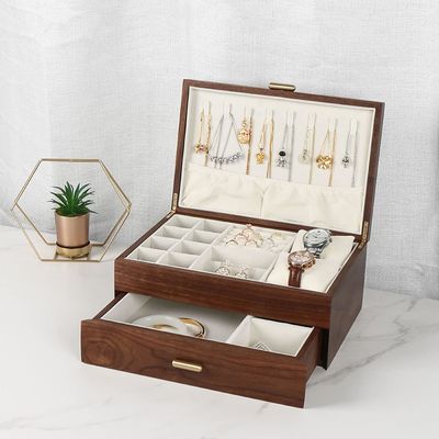 Rectangle Custom Order Solid Wood Armband Horloge Display Handgemaakte Juwelen opslagdoos