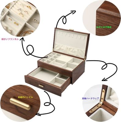 Rectangle Custom Order Solid Wood Armband Horloge Display Handgemaakte Juwelen opslagdoos