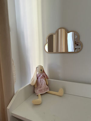 Hotel Huis Badkamer Decoratie Kinderkamer Houten wolkspiegel Voorbeeld Gratis