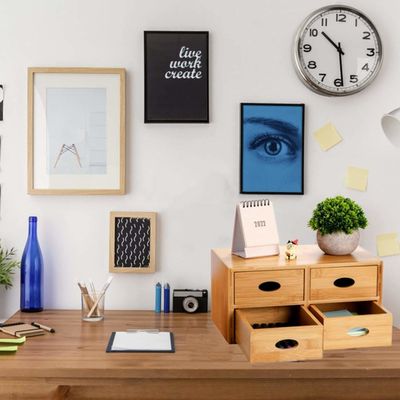 Gesneden milieuvriendelijke vaste houten waspottencontainer voor een op maat gemaakte opslagoplossing