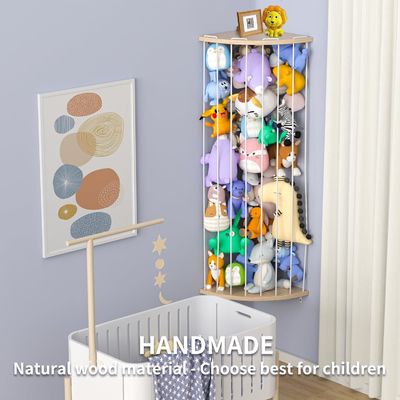 Woonkamer Op maat Zoo Patroon Gevulde dierenopslag plank met houten organisator kooi