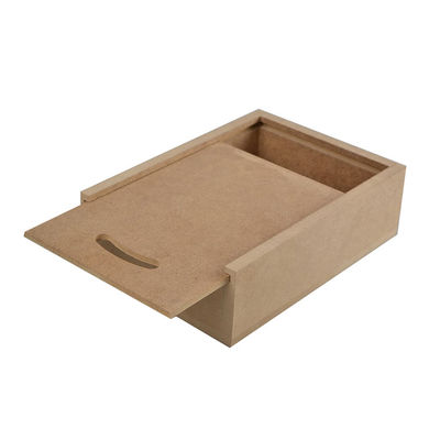 Eenvoudige luxe doos Natuurlijke Acryl Hout Present Houten Open Geschenk Kist Opbergdoos Met Deksel