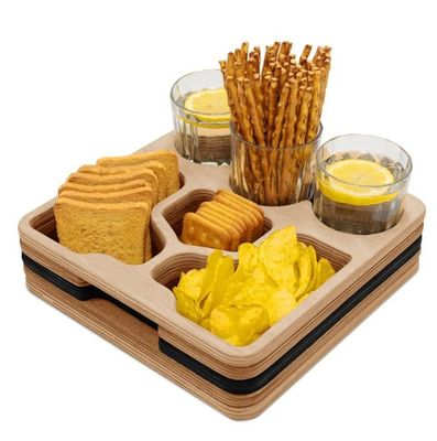 Multifunktioneel serveerbaar dienblad voor snacks en dranken Ruimtebesparende bank bar snackbox