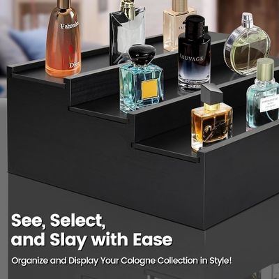 Tier 3 Keulen Stand Parfum Organisator met verborgen Comp Customized Logo Acceptabel
