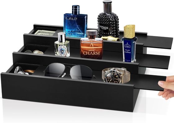 Tier 3 Keulen Stand Parfum Organisator met verborgen Comp Customized Logo Acceptabel