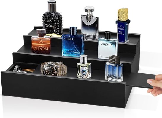 Tier 3 Keulen Stand Parfum Organisator met verborgen Comp Customized Logo Acceptabel