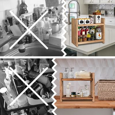 Houd je specerijen handig en georganiseerd met dit houten specerijrek