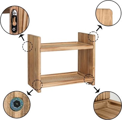 Houd je specerijen handig en georganiseerd met dit houten specerijrek