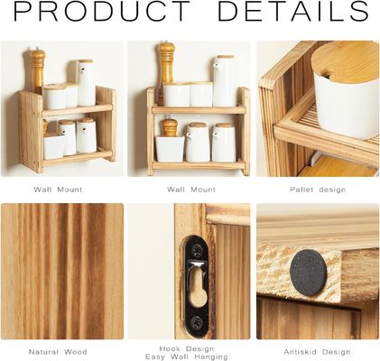 Houd je specerijen handig en georganiseerd met dit houten specerijrek