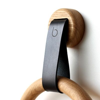 Eco-vriendelijke houten handdoekhouder ring voor badkamer decoratie