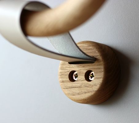 Eco-vriendelijke houten handdoekhouder ring voor badkamer decoratie