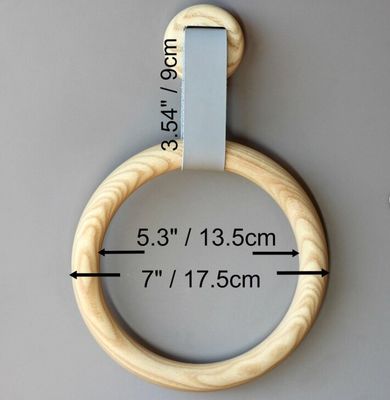 Eco-vriendelijke houten handdoekhouder ring voor badkamer decoratie