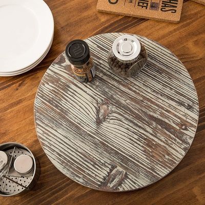 Hout Lazy Susan Draaibaar voor Keuken Laatste Boerderij Design Stijl