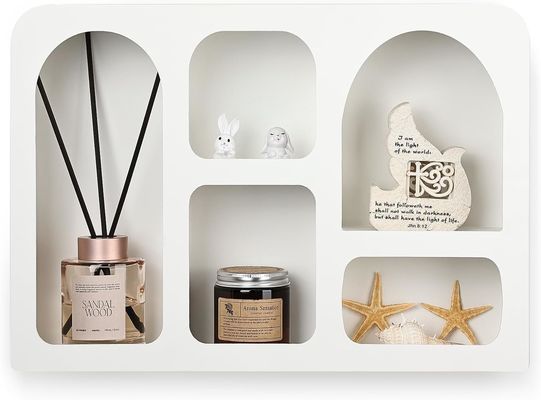 Boho Nordic Modern Style Wand Decor Gepersonaliseerd Logo Drijvend Wandplank met opslag